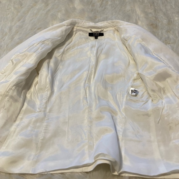 Alex Marie women’s blazer size 8 gold double button Miami Vice vibes linen blend - Picture 5 of 11